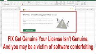 Remove Get Genuine Office Error on Microsoft Office