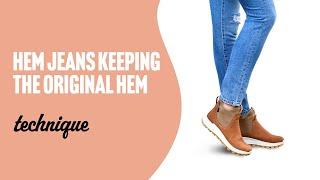 How to Hem Jeans Keeping the Original Hem