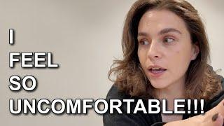 MIDSIZE WARDROBE CLEAR OUT VLOG: honest body image chat, working with a stylist & home made moussaka