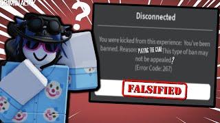 False Banned Form Criminality ROBLOX?? What Did I Even Do..