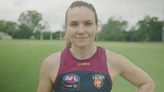 Brisbane Lions star Emily Bates talks sun safety