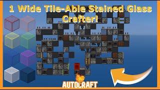 Creating A SUPER Fast And Compact Stained Glass Autocrafter in Minecraft! (Carpet Mod)