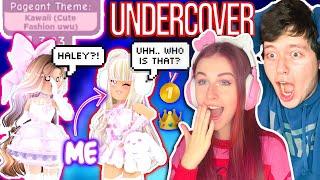 Playing SUNSET ISLAND as Youtubers UNDERCOVER...  ROBLOX Royale High Challenge