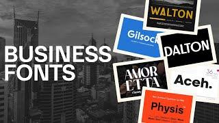 12 Professional Business Fonts That'll Make Your Brand Irresistible!