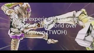 Kèo ngắn GER (Gold experience requiem) vs TWOH (the world over heaven) trong 1p48s