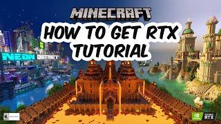 HOW TO GET RTX MINECRAFT AND PLAY SURVIVAL WORLDS WITH RAY TRACING