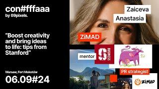 Anastasia Zaiceva. Boost Creativity and Bring Ideas to Life: Tips from Stanford. | con#fffaaa