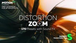 Distortion Zoom Transitions | After Effects Template | Elements