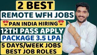 Best Remote Jobs For 12th Pass | Work From Home Jobs 2025 | Latest Jobs For Freshers | MNC Jobs