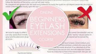 Beginners Online Eyelash Extension Course  - Eyelash Excellence