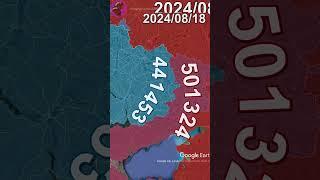 Russian Invasion of Ukraine: August 1st to September 1st, 2024 using Google Earth