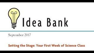 September 2017: Setting the Stage: Your First Week of Science Class