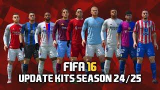 FIFA 16 PC FIP 7.1 - UPDATE KITS & TRANSFER SEASON 24/25