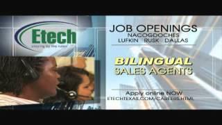 Job Openings!!! Bilingual Sales Agents - Etech Global Services