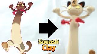 Pokémon Sword & Shield Clay Art: Gigantamax Meowth!! (Satisfying video)