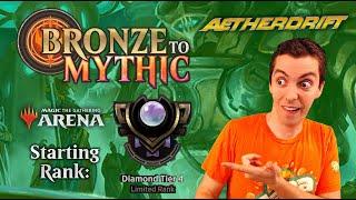  Bronze To Mythic: Episode 16 - Starting Rank: Diamond 4 - MTG Arena:  Aetherdrift 