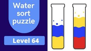 Water sort puzzle level 64 walkthrough