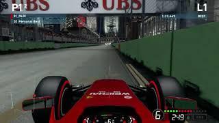 Formula 1 2014. Grand Prix Singapore. Ferrari. Igor Nosov. Pole Lap 1.33.231