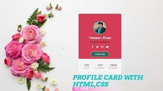 Building a Stylish Profile Card with HTML and CSS