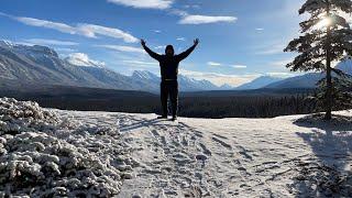 Fryatt Valley Winter Hike Jasper. Overnight -18 C