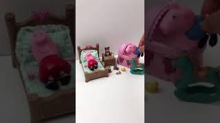 UNBOXING Miniature Living Room and Nursery Furniture  Set with Peppa Pig Toys  