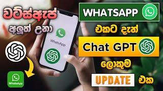 Whatsapp එකට ආව Chat GPT | Chat gpt To Whatsapp Sinhala | whatsapp big update |  SL Academy