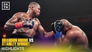 BIG KNOCKDOWN & nasty cut! 🩸 | Brandon Moore vs Stanley Wright | Highlights
