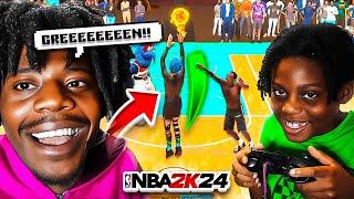 Nba 2k24 but my 8 year old brother plays while I talk..