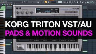 KORG Triton VST - Pads and Motion Synth Sounds Demo - No Talking