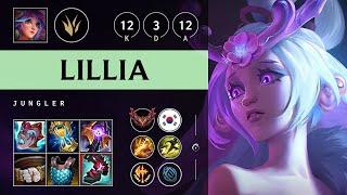 Lillia Jungle vs Pantheon - KR Grandmaster Patch 25.12