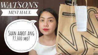 WATSONS MINI HAUL 2022 | Hanggang saan aabot ang 2k mo? |Skincare, hygiene care, make-up