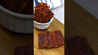 Gochujang Tofu Jerky!! ⭐⭐⭐⭐⭐ #shorts #tofu #youtubeshorts #shortsfeed #recipe #cooking