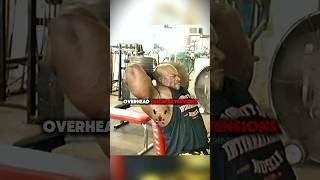 Ronnie Coleman’s INSANE Tricep Workout #ronniecoleman #bodybuilding #mrolympia #tricepsworkout