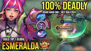 ESMERALDA BEST BUILD 2024 | BUILD TOP GLOBAL ESMERALDA GAMEPLAY | MOBILE LEGENDS