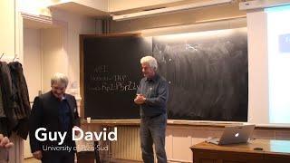 Guy David: From the Landscape Function To Free Boundary Problems and Minimal Sets