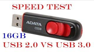 rd #018 Speed test USB 2 0 vs USB 3 0  Adata 16GB C008 USB Flash Drive