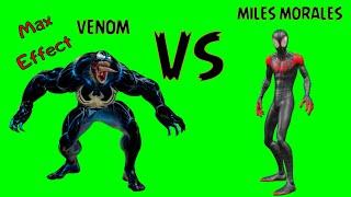 2 футажа venom и miles morales на зеленом фоне