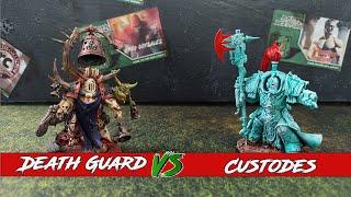 Death Guard v Custodes ***New Codex***  -10th edition Warhammer 40k Battle Report