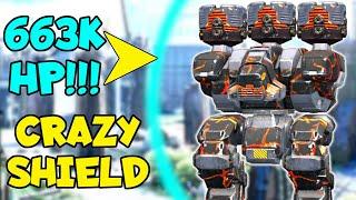 Unbelievable! FURY ANCILE 663,888 Energy Shield HP Protecting Titans | War Robots MK2 Gameplay WR