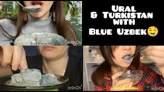 My Crunchy Love Turkistan &Ural Crunchy Munching wuth Uzbek paste#mukbang  #crunchyasmr