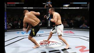 Junior dos Santos vs.Alexey Oleynik spinning back heel kick (EA sports UFC 2 ) KO Knockout