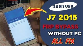 Samsung J7 FRP Bypass | Samsung J700H U3 Google Account Remove | Samsung J7 Frp Unlock Without Pc