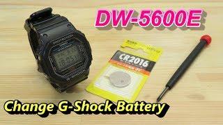 How to Replace CASIO G-Shock Battery DW-5600E