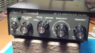 Autek Research SSB / CW / AM audio filter, QF-1A demonstration, Part 2