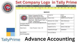 How to Insert Company Logo in Tax Invoice| Set Company Logo in Tally Prime|Company Logo Kaise Lagaye