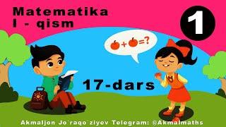 1-sinf Matematika 17-dars. 1-qism ||| Mavzu: 4 soni va raqami