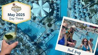 Vegas May 2025 Day 3 - Fontainebleau Pool Day | Golden Steer | Golden Tiki