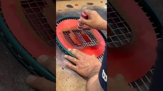 Satisfying. ️ Filmed at the Wilson stringing service at Roland-Garros. #tennis