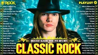 Metallica, Queen, Nirvana, Guns N Roses, Bon Jovi, ACDC  Best Classic Rock Songs 70s 80s 90s