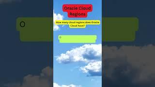 How many cloud regions does Oracle Cloud have?